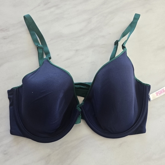 Victoria's Secret Womens Bra 36DD Green Blue Underwire  Pushup Convertible - Picture 12 of 14